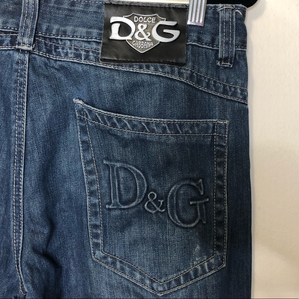 Dolce and Gabbana men relaxed bootcut jeans 32/42